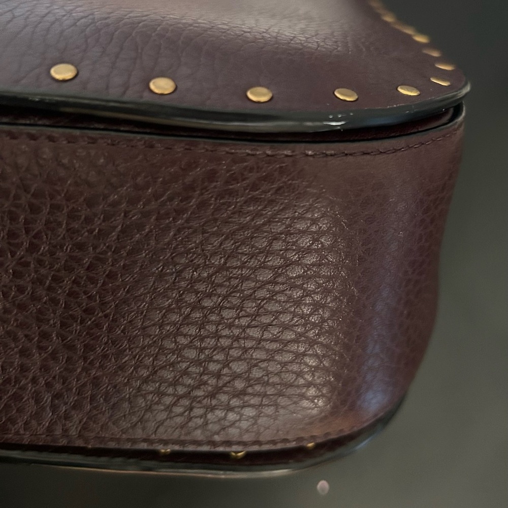 COACH PAGE 27 OXBLOOD WITH RIVETS GUC - Picture 17 of 17